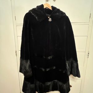 Sheared Beaver and Mink Coat NWT. Size Medium